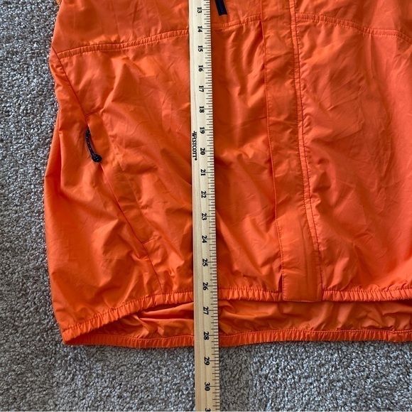 Rlx Polo Sport Men's L Orange Full Zip Windbreaker Nylon Jacket Armpit Vent - Picture 11 of 11